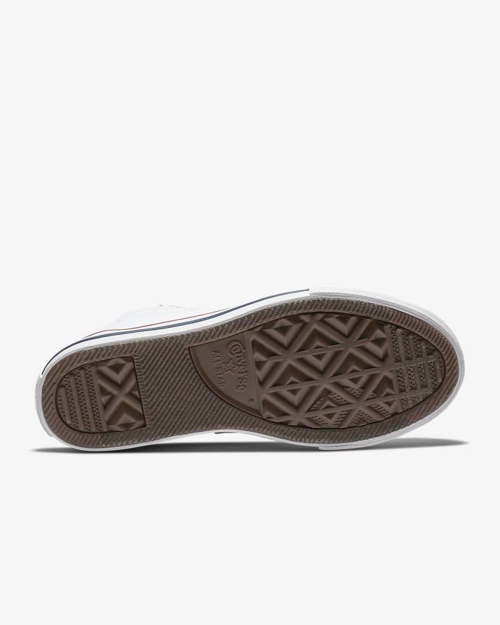 Tenis Altas Nike Converse Chuck Taylor All Star High Top Niño Blancas | FHGWP-4569