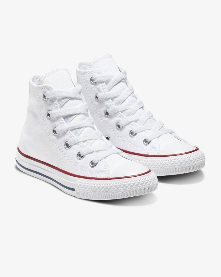 Tenis Altas Nike Converse Chuck Taylor All Star High Top Niño Blancas | FHGWP-4569
