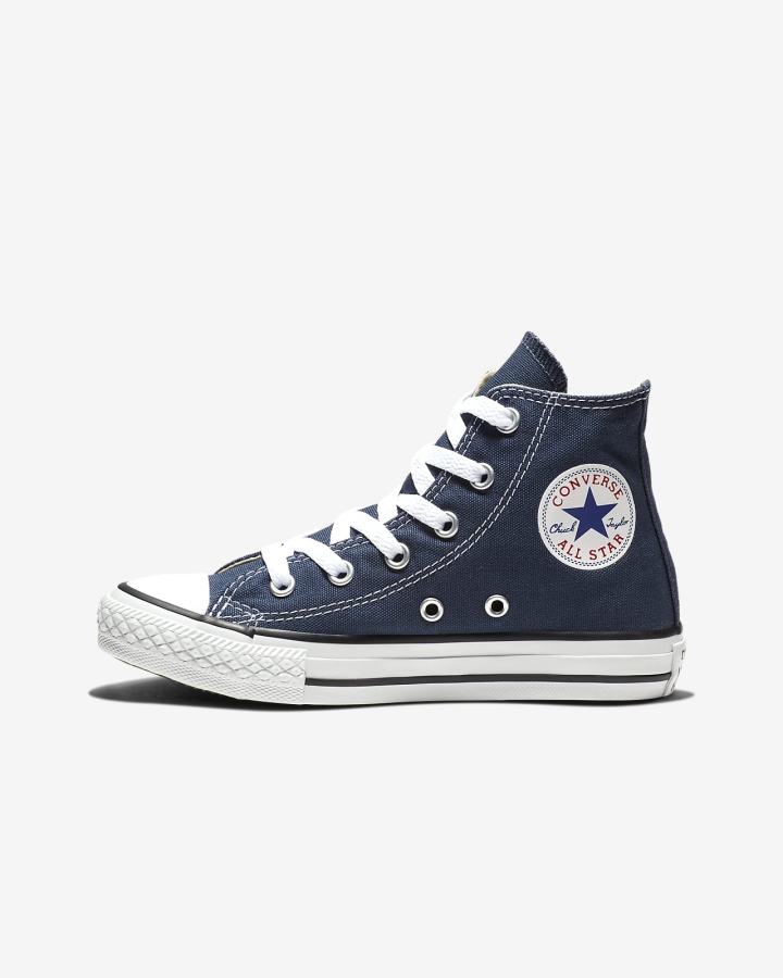 Tenis Altas Nike Converse Chuck Taylor All Star High Top Niño Azul Marino | XWBLV-8143