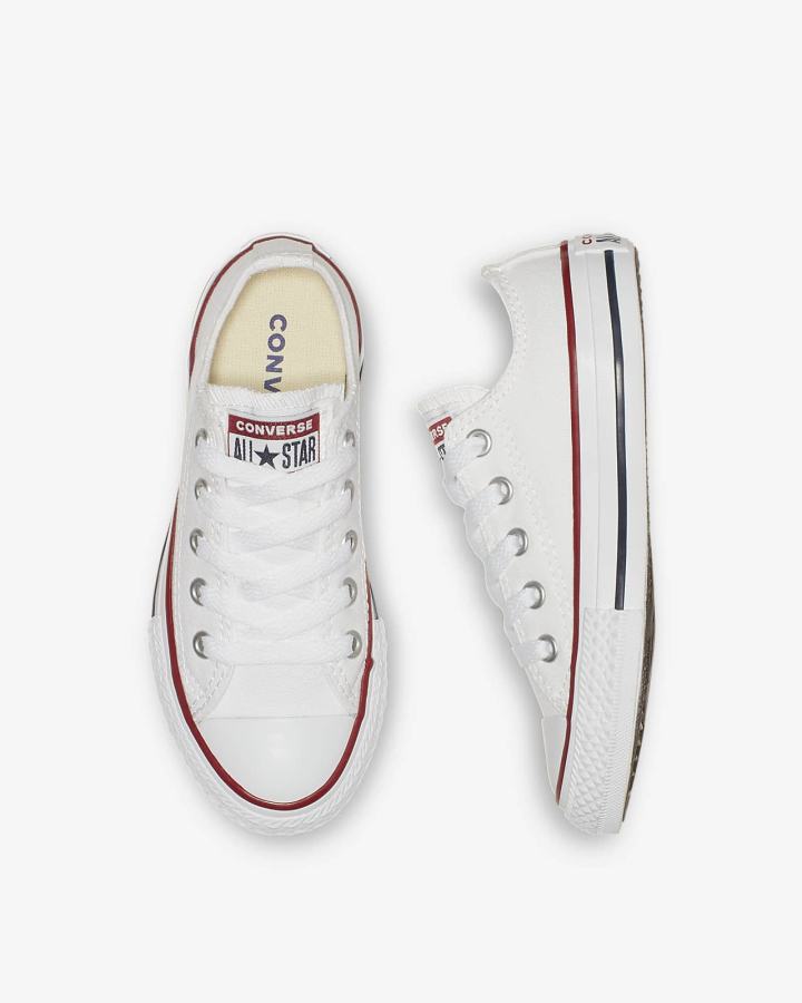 Tenis Bajas Nike Converse Chuck Taylor All Star Low Top Niño Blancas | GWPMY-2637