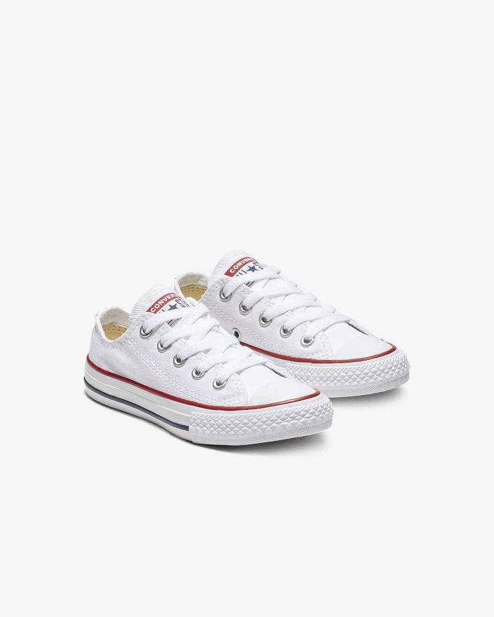 Tenis Bajas Nike Converse Chuck Taylor All Star Low Top Niño Blancas | GWPMY-2637