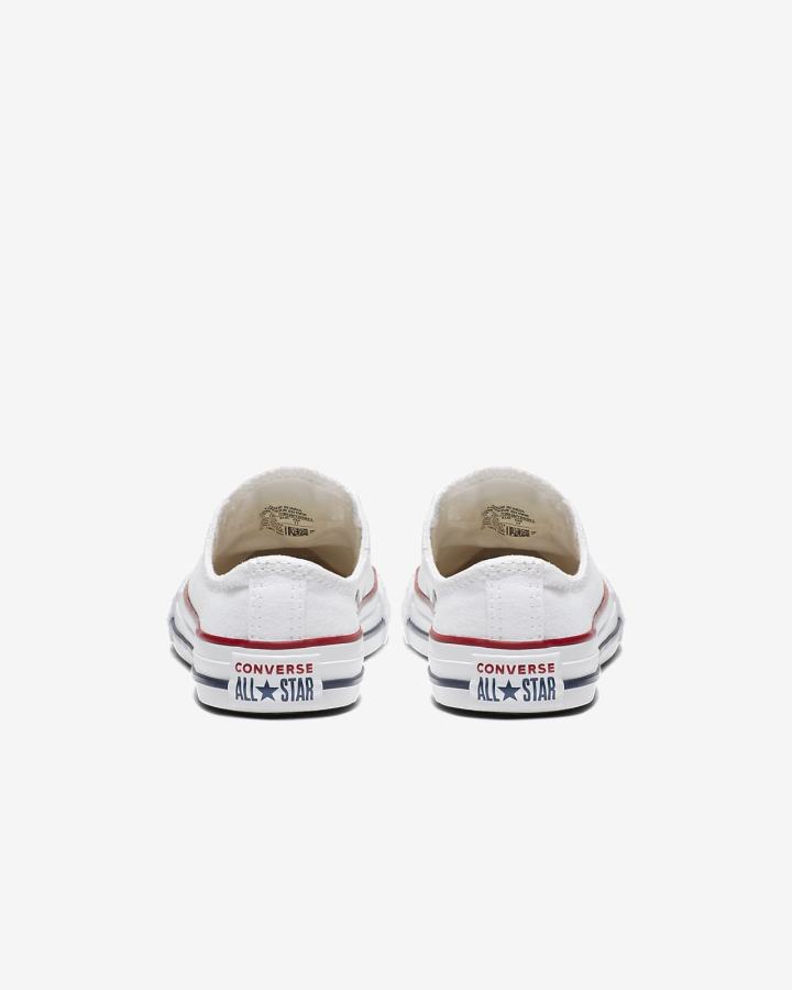 Tenis Bajas Nike Converse Chuck Taylor All Star Low Top Niño Blancas | GWPMY-2637