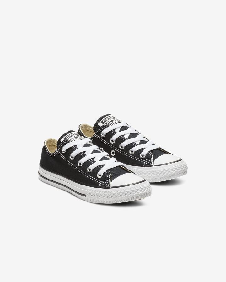 Tenis Bajas Nike Converse Chuck Taylor All Star Low Top Niño Negras | VQZKE-6179