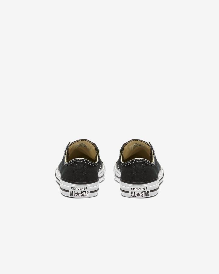 Tenis Bajas Nike Converse Chuck Taylor All Star Low Top Niño Negras | VQZKE-6179