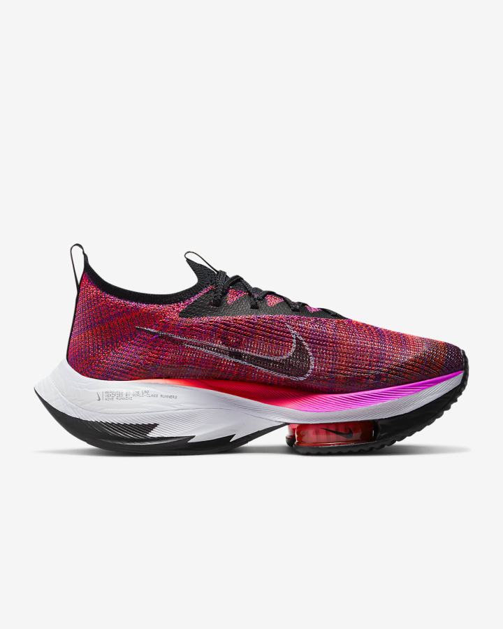Tenis Carreras Nike Air Zoom Alphafly NEXT% Flyknit Road Mujer Moradas Rojas Negras | LNXSO-1536