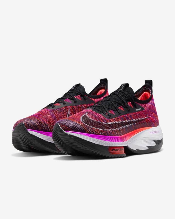 Tenis Carreras Nike Air Zoom Alphafly NEXT% Flyknit Road Mujer Moradas Rojas Negras | LNXSO-1536