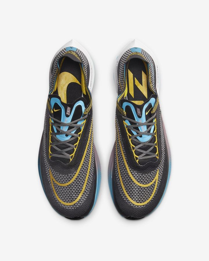 Tenis Carreras Nike ZoomX Streakfly Road Hombre Negras Blancas Azules | ADQME-6249