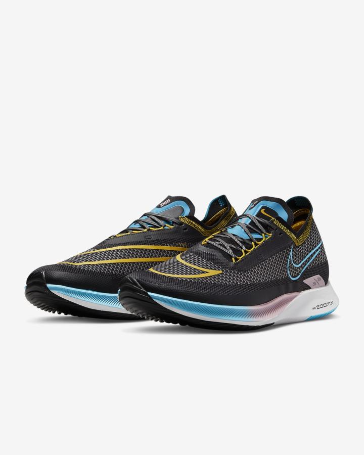 Tenis Carreras Nike ZoomX Streakfly Road Hombre Negras Blancas Azules | ADQME-6249