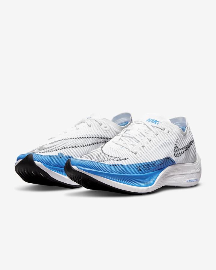 Tenis Carreras Nike ZoomX Vaporfly Next% 2 Road Hombre Blancas Negras Azules | LIHYD-7389