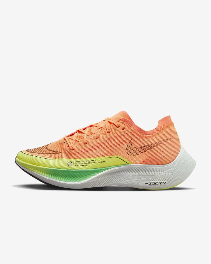 Tenis Carreras Nike ZoomX Vaporfly Next% 2 Road Mujer Coral Creme Verde Negras | NHZOL-6953