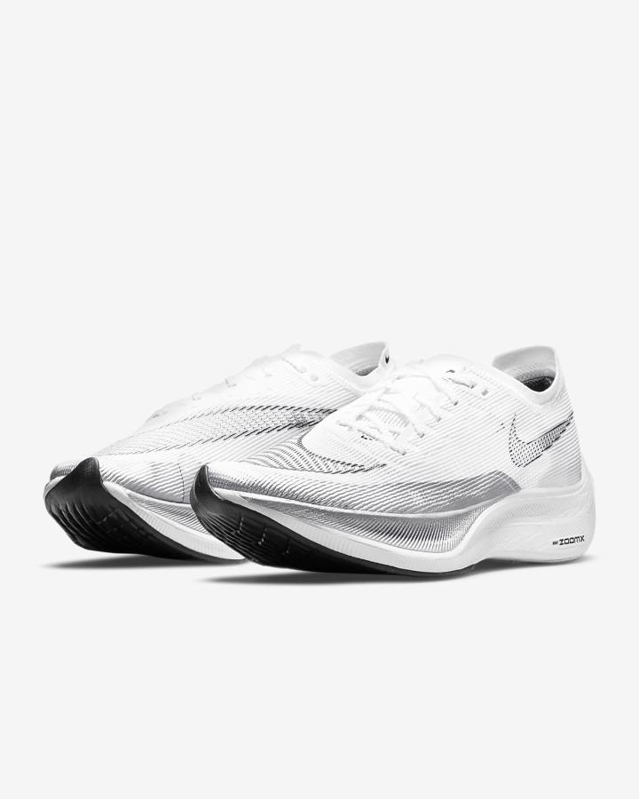Tenis Carreras Nike ZoomX Vaporfly Next% 2 Road Hombre Blancas Metal Plateadas Negras | NIERB-2849