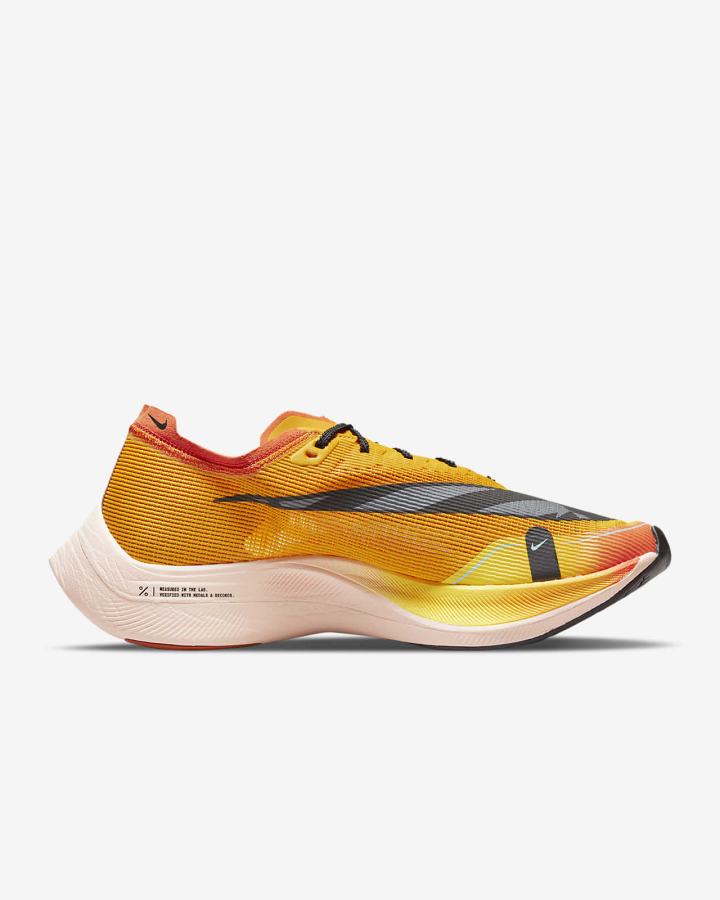 Tenis Carreras Nike ZoomX Vaporfly Next% 2 Road Hombre Doradas Naranjas Negras | VMYCN-0743