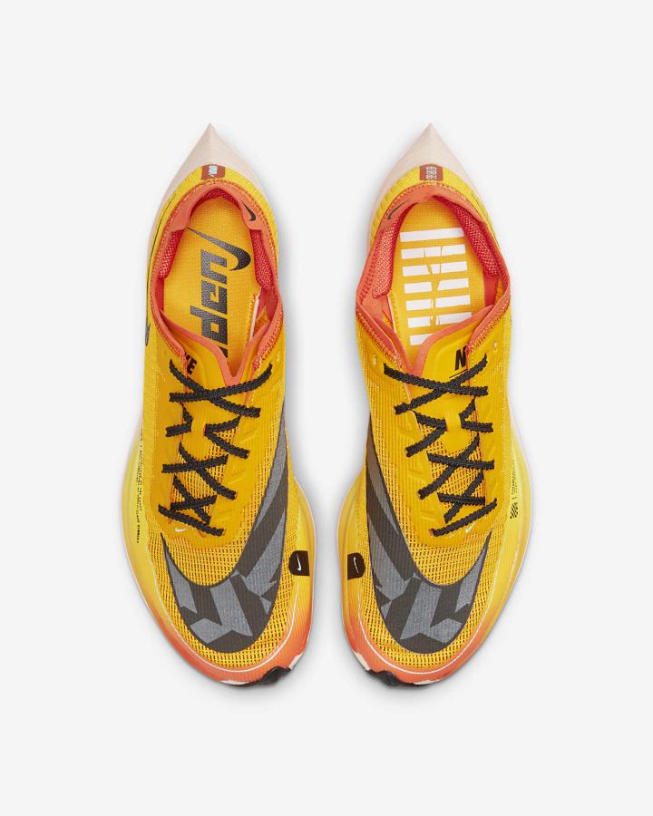 Tenis Carreras Nike ZoomX Vaporfly Next% 2 Road Hombre Doradas Naranjas Negras | VMYCN-0743