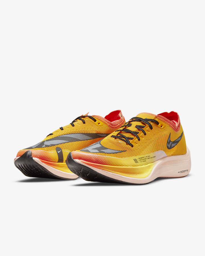 Tenis Carreras Nike ZoomX Vaporfly Next% 2 Road Hombre Doradas Naranjas Negras | VMYCN-0743