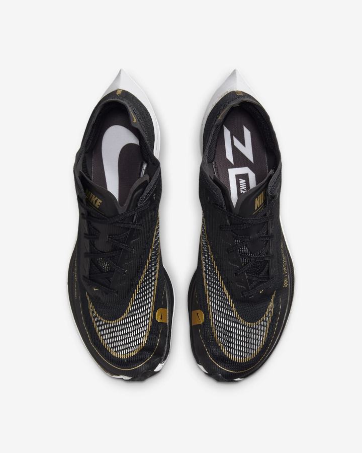Tenis Carreras Nike ZoomX Vaporfly Next% 2 Road Hombre Negras Metal Doradas Blancas | ZSHMU-2178