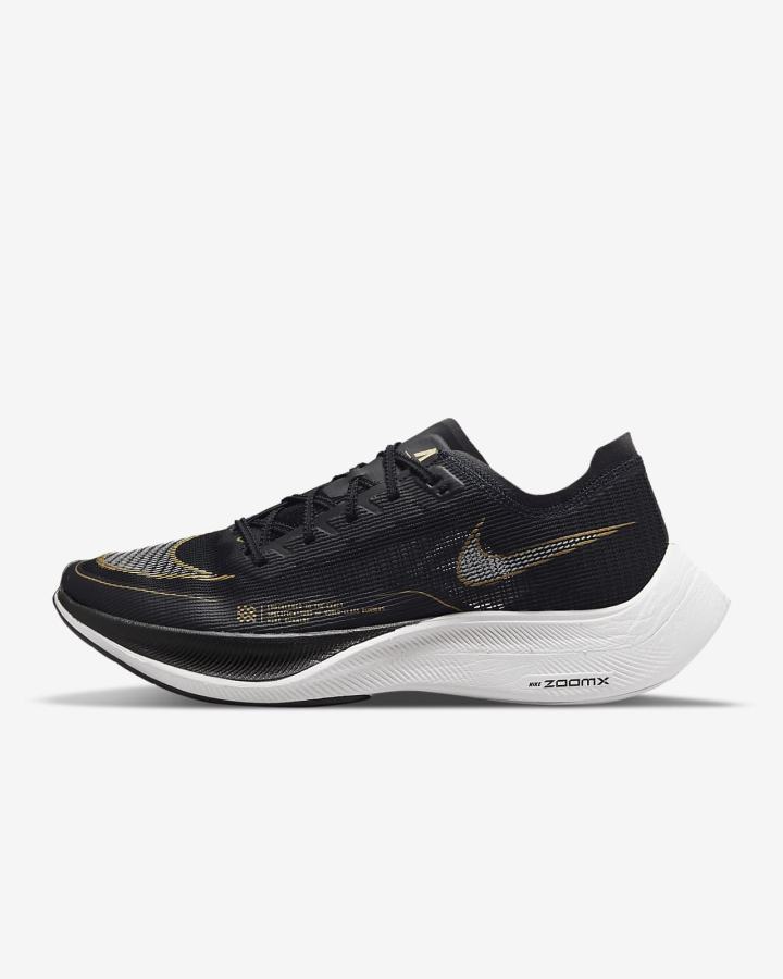 Tenis Carreras Nike ZoomX Vaporfly Next% 2 Road Hombre Negras Metal Doradas Blancas | ZSHMU-2178