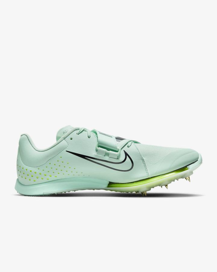 Tenis Clavos Nike Air Zoom LJ Elite Track & Field Jumping Spikes Hombre Verde Menta Moradas | HJNFW-3215