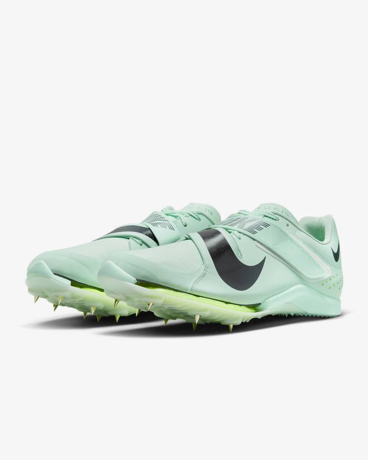 Tenis Clavos Nike Air Zoom LJ Elite Track & Field Jumping Spikes Hombre Verde Menta Moradas | HJNFW-3215
