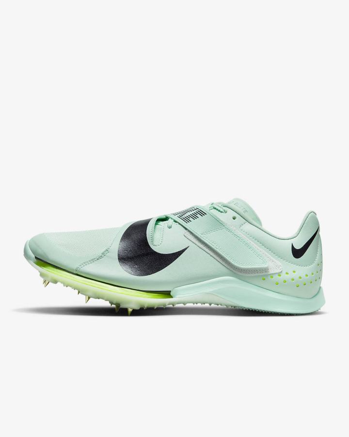Tenis Clavos Nike Air Zoom LJ Elite Track & Field Jumping Spikes Hombre Verde Menta Moradas | HJNFW-3215