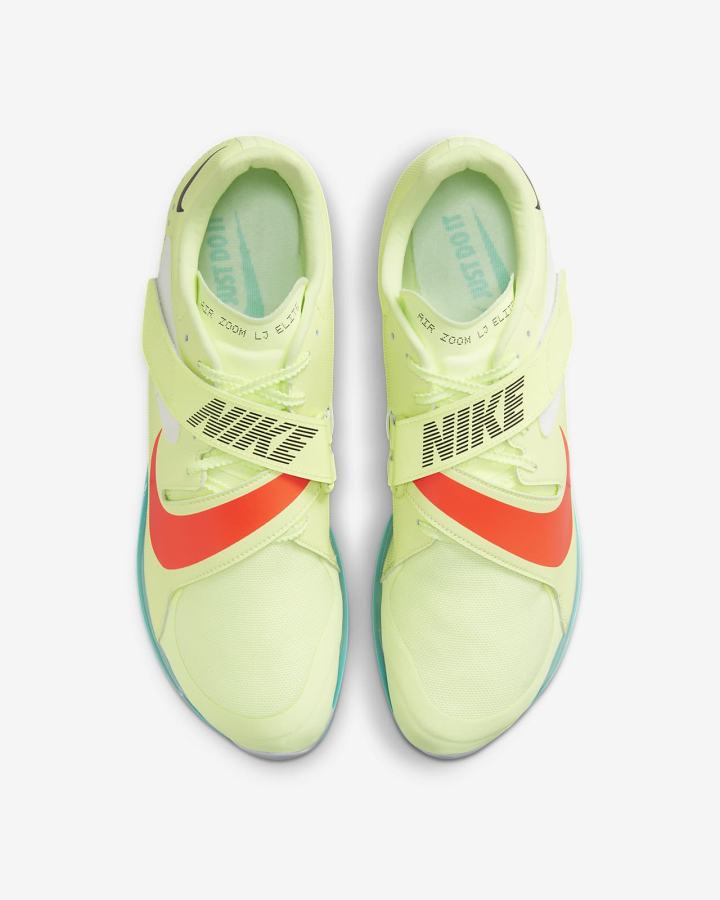 Tenis Clavos Nike Air Zoom LJ Elite Track & Field Jumping Spikes Hombre Turquesa Naranjas | YLKBU-6739