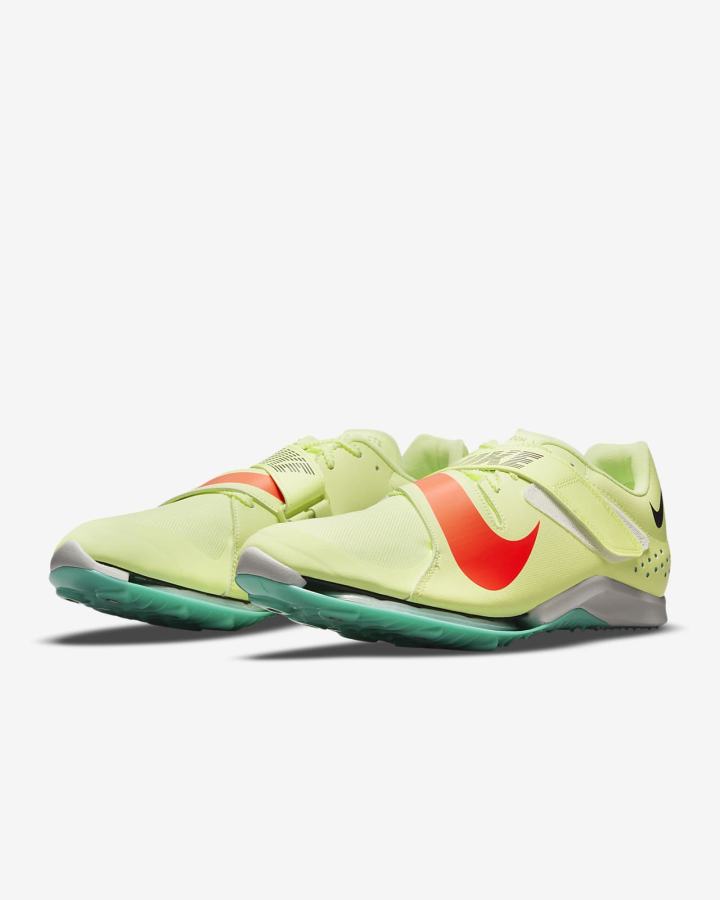 Tenis Clavos Nike Air Zoom LJ Elite Track & Field Jumping Spikes Hombre Turquesa Naranjas | YLKBU-6739
