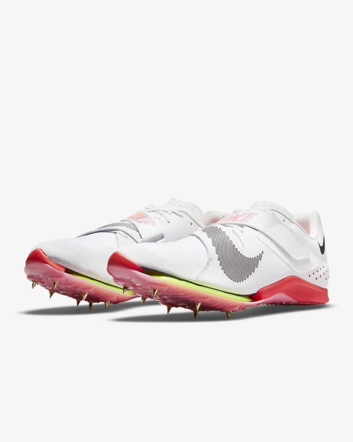 Tenis Clavos Nike Air Zoom Long Jump Elite Track & Field Jumping Spikes Hombre Blancas Negras | TNPWD-1387