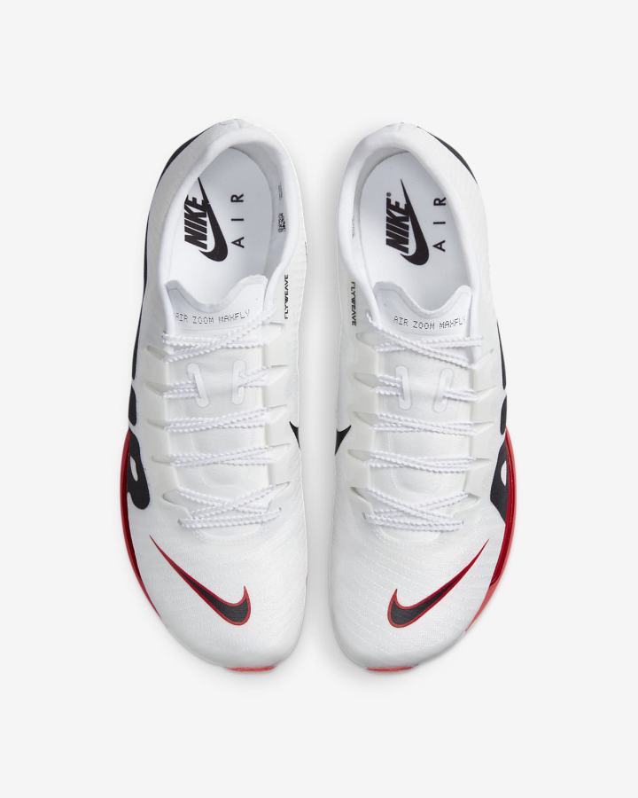 Tenis Clavos Nike Air Zoom Maxfly More Uptempo Track & Field Sprinting Spikes Hombre Blancas Rojas Negras | MCWBL-3970