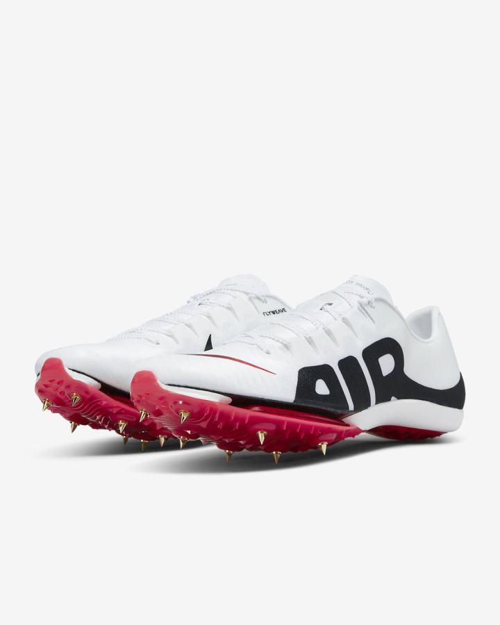 Tenis Clavos Nike Air Zoom Maxfly More Uptempo Track & Field Sprinting Spikes Hombre Blancas Rojas Negras | MCWBL-3970