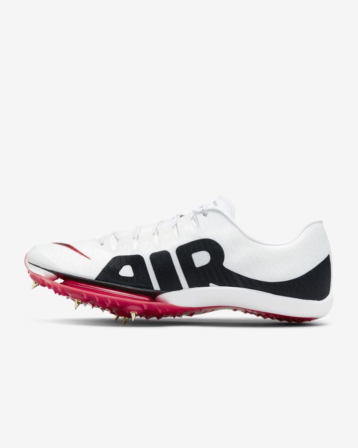 Tenis Clavos Nike Air Zoom Maxfly More Uptempo Track & Field Sprinting Spikes Hombre Blancas Rojas Negras | MCWBL-3970