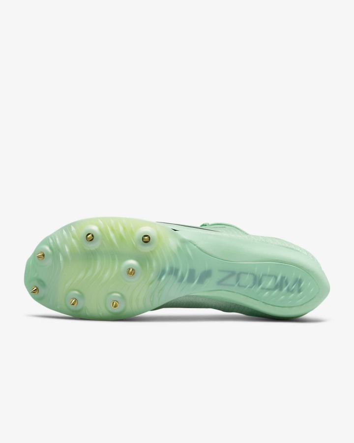 Tenis Clavos Nike Air Zoom Maxfly Track & Field Sprinting Spikes Hombre Verde Menta Moradas | TQVBX-8519