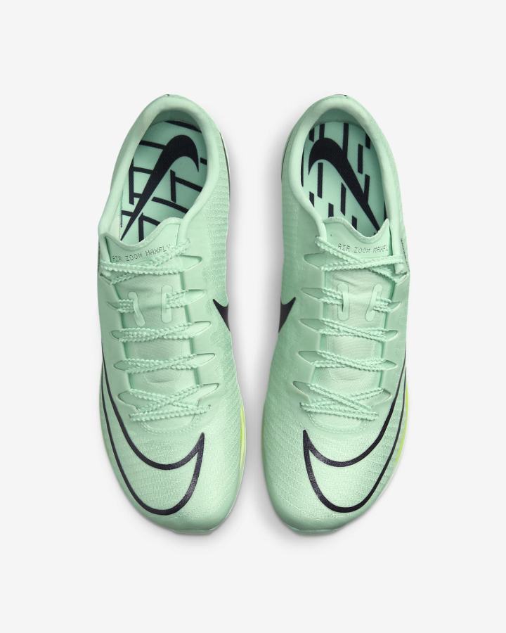 Tenis Clavos Nike Air Zoom Maxfly Track & Field Sprinting Spikes Hombre Verde Menta Moradas | TQVBX-8519