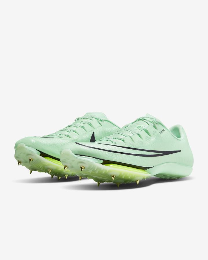 Tenis Clavos Nike Air Zoom Maxfly Track & Field Sprinting Spikes Hombre Verde Menta Moradas | TQVBX-8519