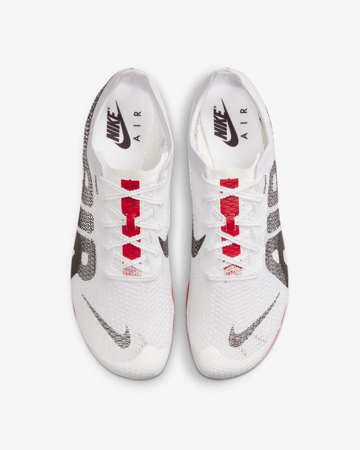 Tenis Clavos Nike Air Zoom Victory More Uptempo Track & Field Distance Spikes Hombre Blancas Rojas Negras | KZVWY-9105