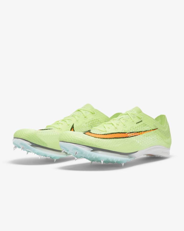 Tenis Clavos Nike Air Zoom Victory Track & Field Distance Spikes Hombre Turquesa Naranjas | JRKFV-5890