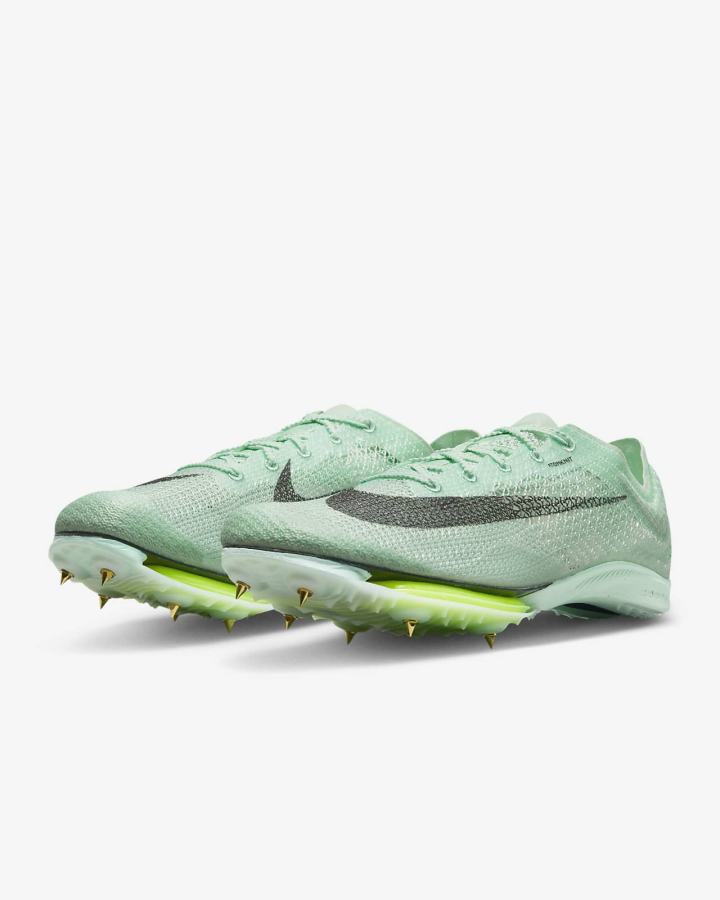Tenis Clavos Nike Air Zoom Victory Track & Field Distance Spikes Mujer Verde Menta Moradas | MDWCV-1982
