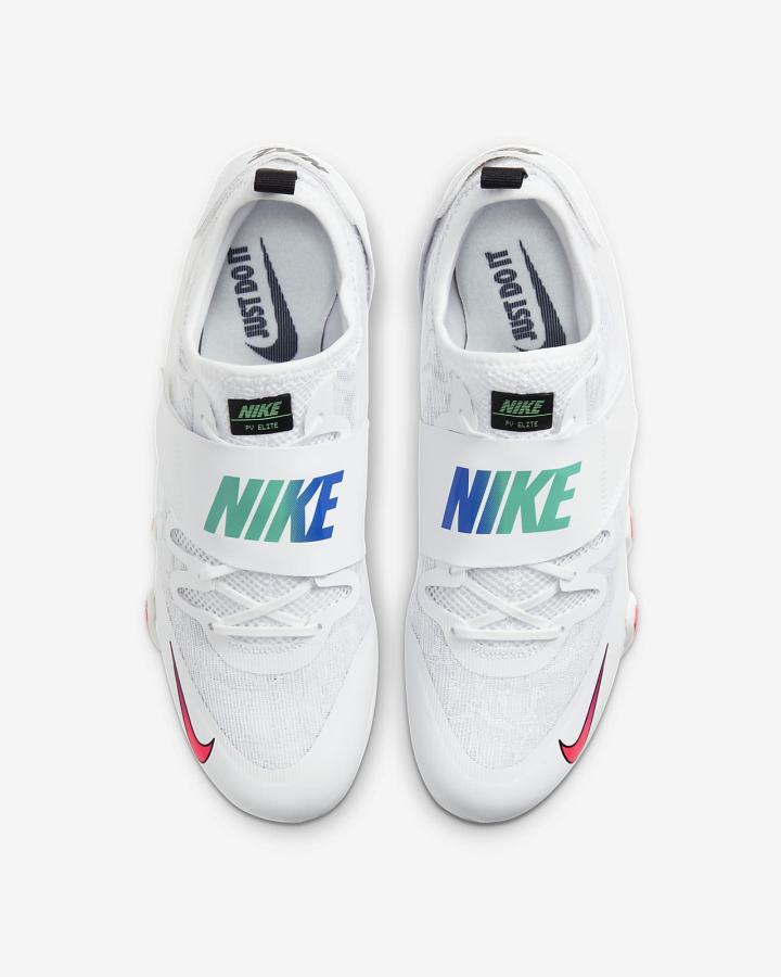 Tenis Clavos Nike Pole Vault Elite Track & Field Jumping Spikes Hombre Blancas Negras Rojas | ACKDT-6583