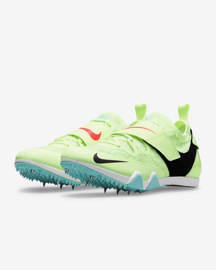 Tenis Clavos Nike Pole Vault Elite Track & Field Jumping Spikes Hombre Negras Turquesa Naranjas | WYPAR-6249