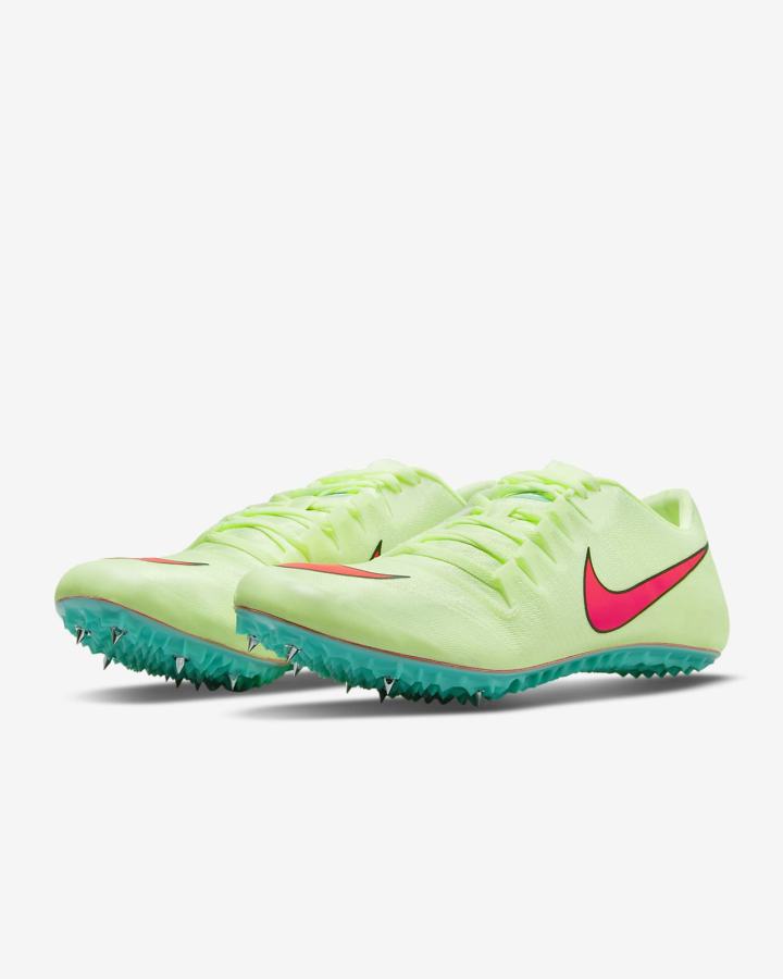 Tenis Clavos Nike Zoom Ja Fly 3 Track & Field Sprinting Spikes Hombre Turquesa Verde Claro Naranjas | RQJVM-0261