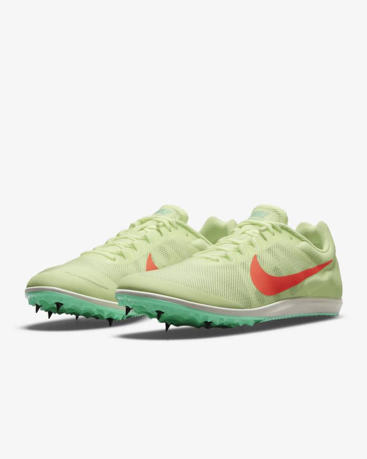 Tenis Clavos Nike Zoom Rival D 10 Track & Field Distance Spikes Hombre Turquesa Naranjas | LGNJB-4769