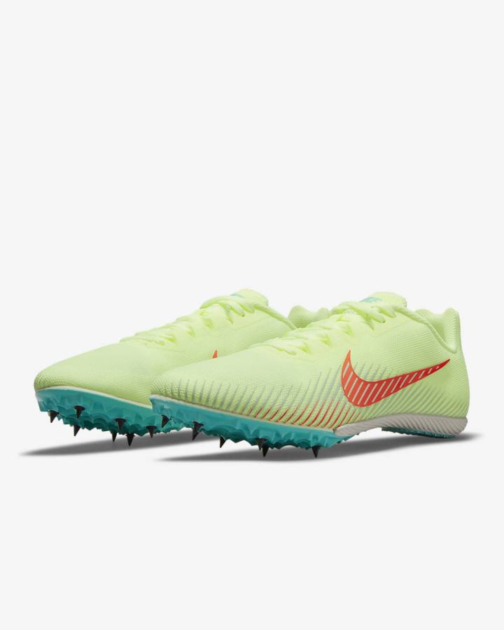 Tenis Clavos Nike Zoom Rival M 9 Track & Field Multi-Event Spikes Hombre Turquesa Naranjas | WYFAD-0872