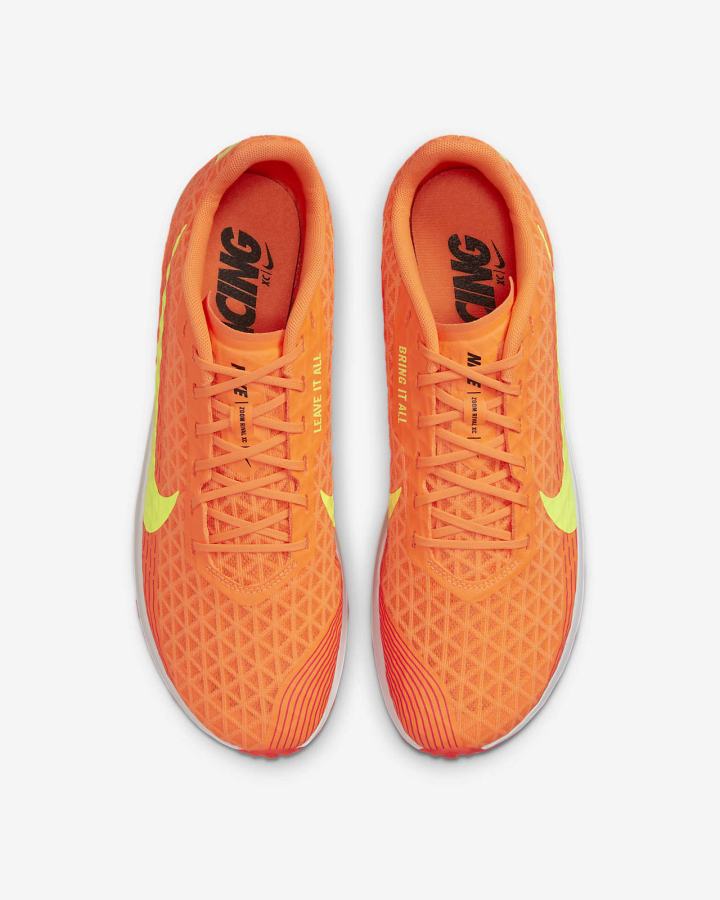 Tenis Clavos Nike Zoom Rival XC 5 Track & Field Distance Spikes Hombre Naranjas Rojas Claro Negras | PFSNX-7530