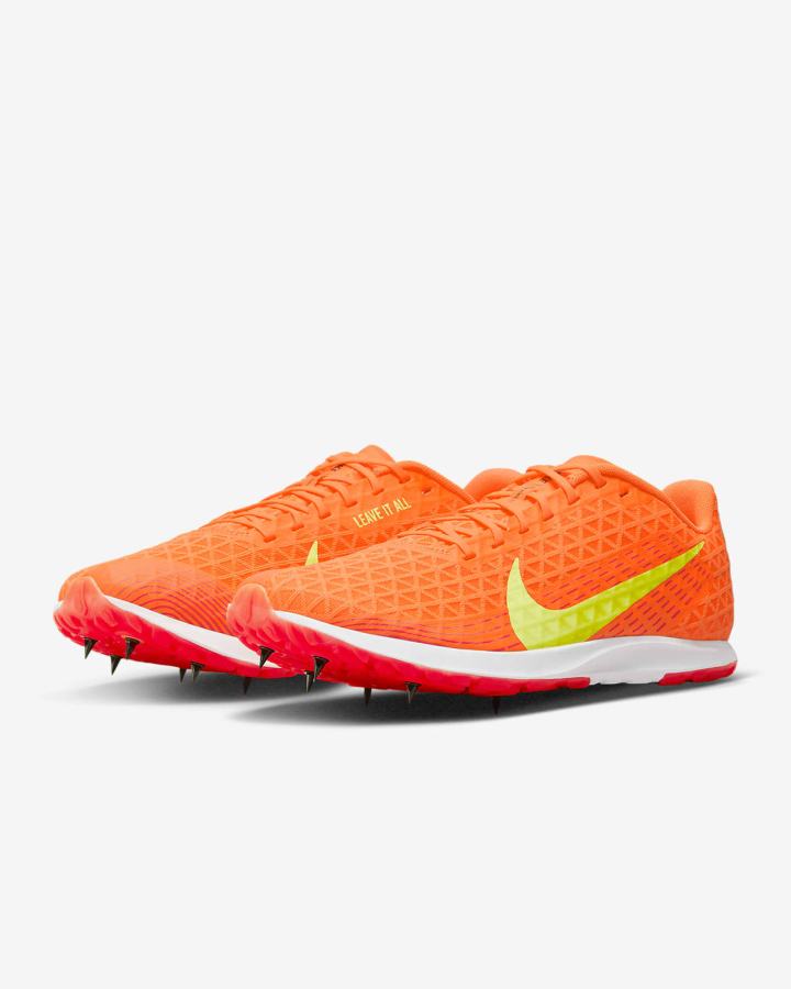 Tenis Clavos Nike Zoom Rival XC 5 Track & Field Distance Spikes Hombre Naranjas Rojas Claro Negras | PFSNX-7530