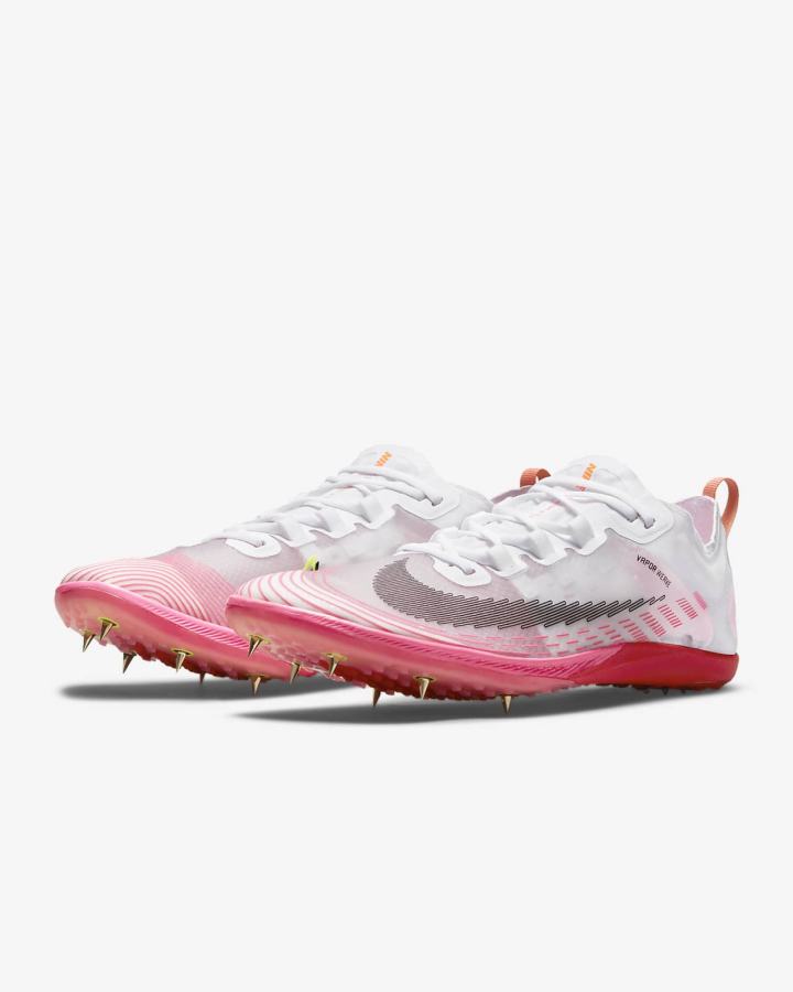 Tenis Clavos Nike Zoom Victory 5 XC Track & Field Distance Spikes Mujer Blancas Rojas Claro Negras | VMTID-1074