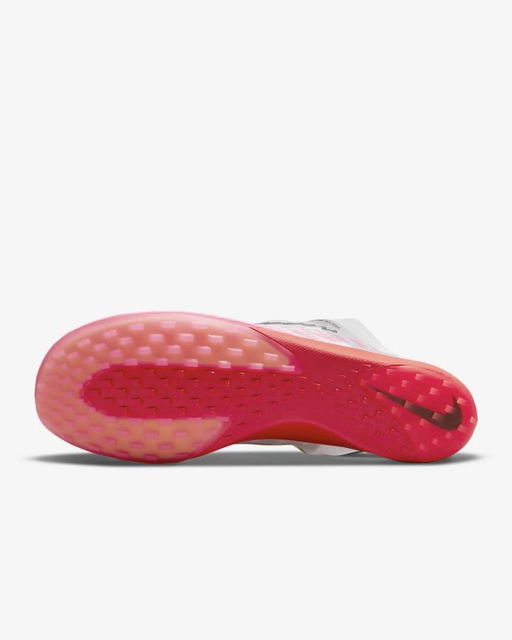 Tenis Clavos Nike Zoom Victory Waffle 5 Track & Field Distance Spikes Mujer Blancas Rojas Claro Negras | AKQCW-4392