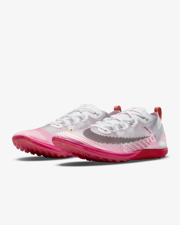 Tenis Clavos Nike Zoom Victory Waffle 5 Track & Field Distance Spikes Mujer Blancas Rojas Claro Negras | AKQCW-4392