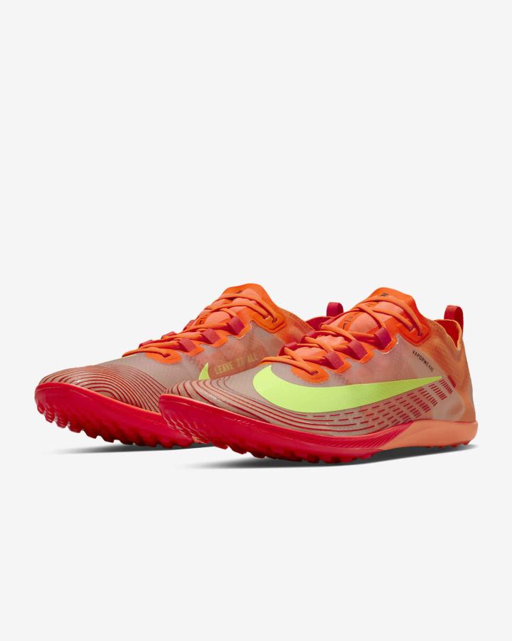 Tenis Clavos Nike Zoom Victory Waffle 5 Track & Field Distance Spikes Hombre Naranjas Rojas Claro Negras | DFHGW-6389