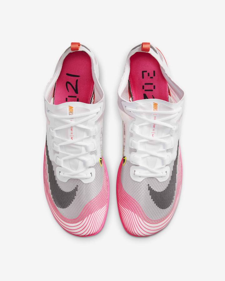 Tenis Clavos Nike Zoom Victory Waffle 5 Track & Field Distance Spikes Hombre Blancas Rojas Claro Negras | SNHQG-3078