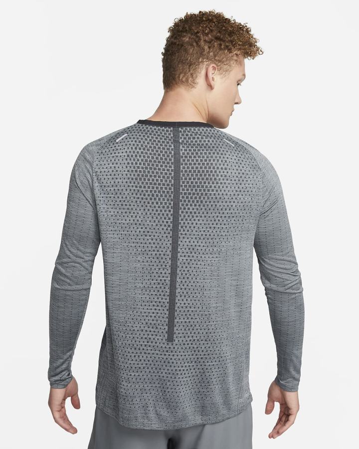 Top Running Nike Dri-FIT ADV Techknit Ultra Long-Sleeve Hombre Negras Gris | DCPRW-2403