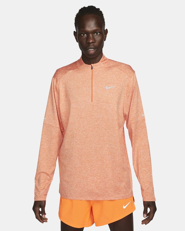 Top Running Nike Dri-FIT Element 1/4-Zip Hombre Naranjas | AUCWN-4728