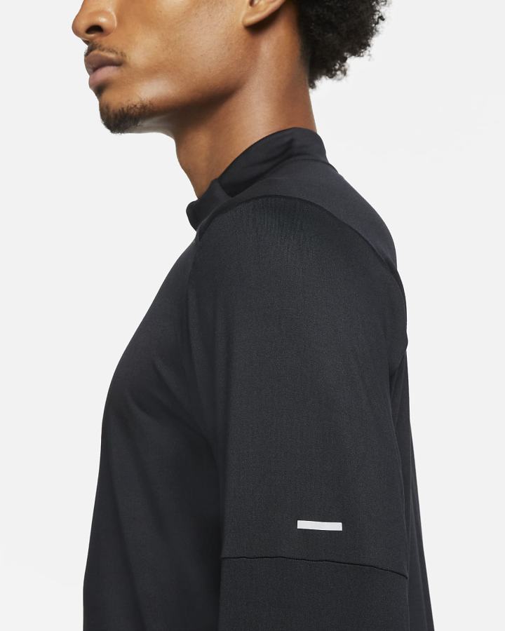 Top Running Nike Dri-FIT Element 1/4-Zip Hombre Negras | JNTSY-6432